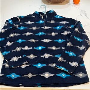The Children's Place Navy and Aqua Patterned Sweater